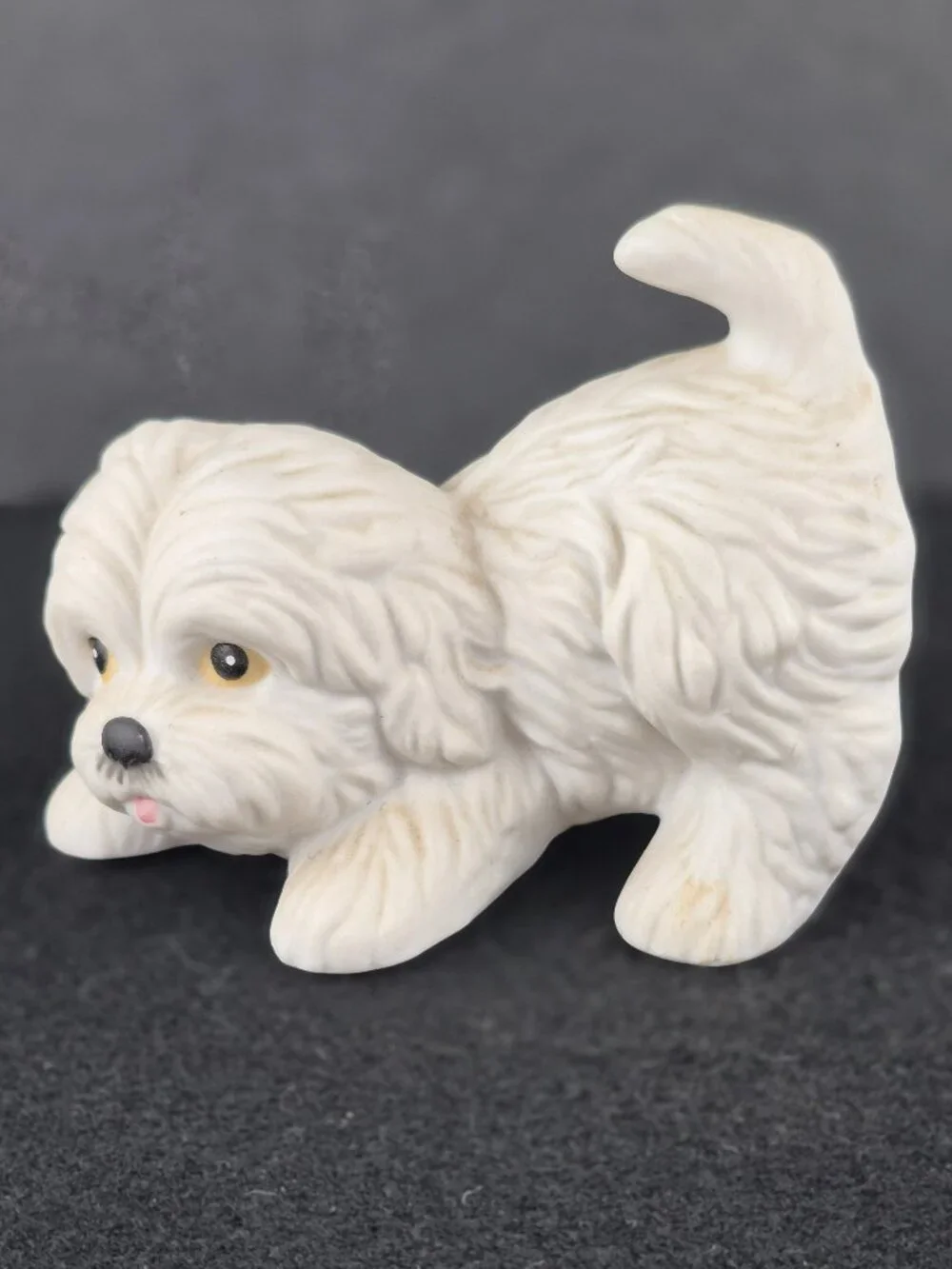Vintage Set of 3 Homco White Maltese/Westie/Shih Tzu  Puppy Dog Figurines #1411
